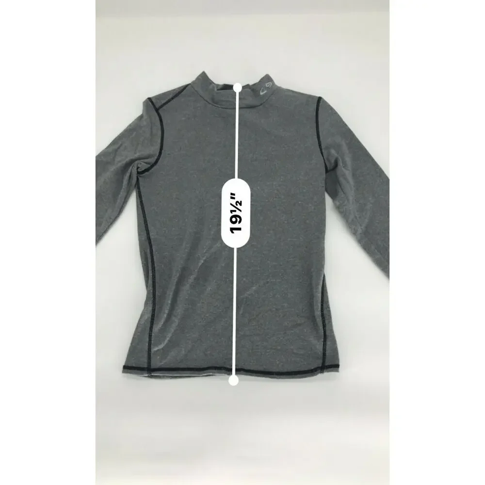Champion Boys Tee T-Shirt Long Sleeve Athletic Workout Gray Size Medium 8-10